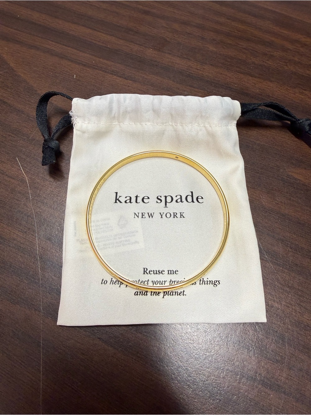 kate spade Gold Thin Bangle Bracelet